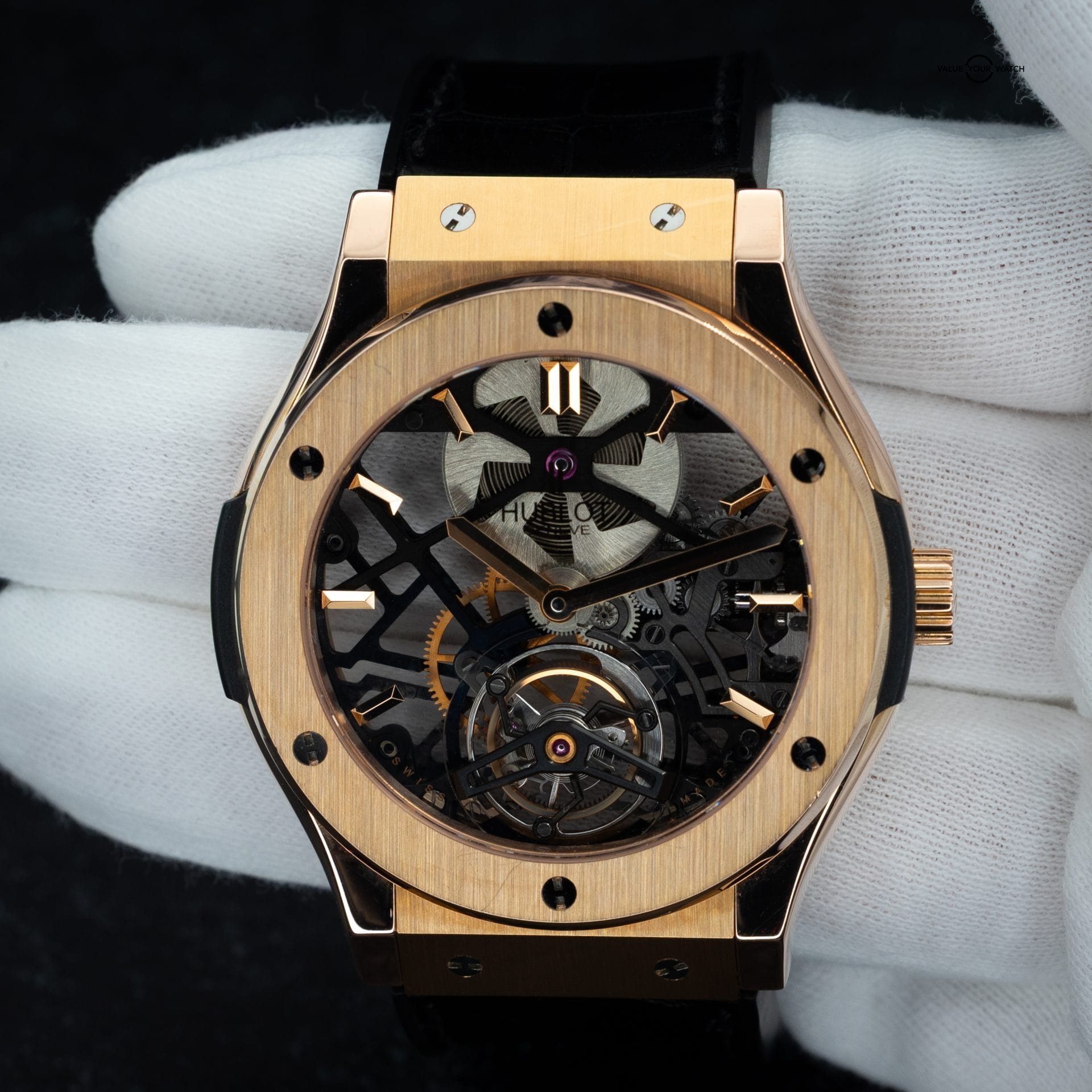 Hublot Classic Fusion Skeleton Tourbillon King Gold Ref. 505.OX.0180.LR - Image 11