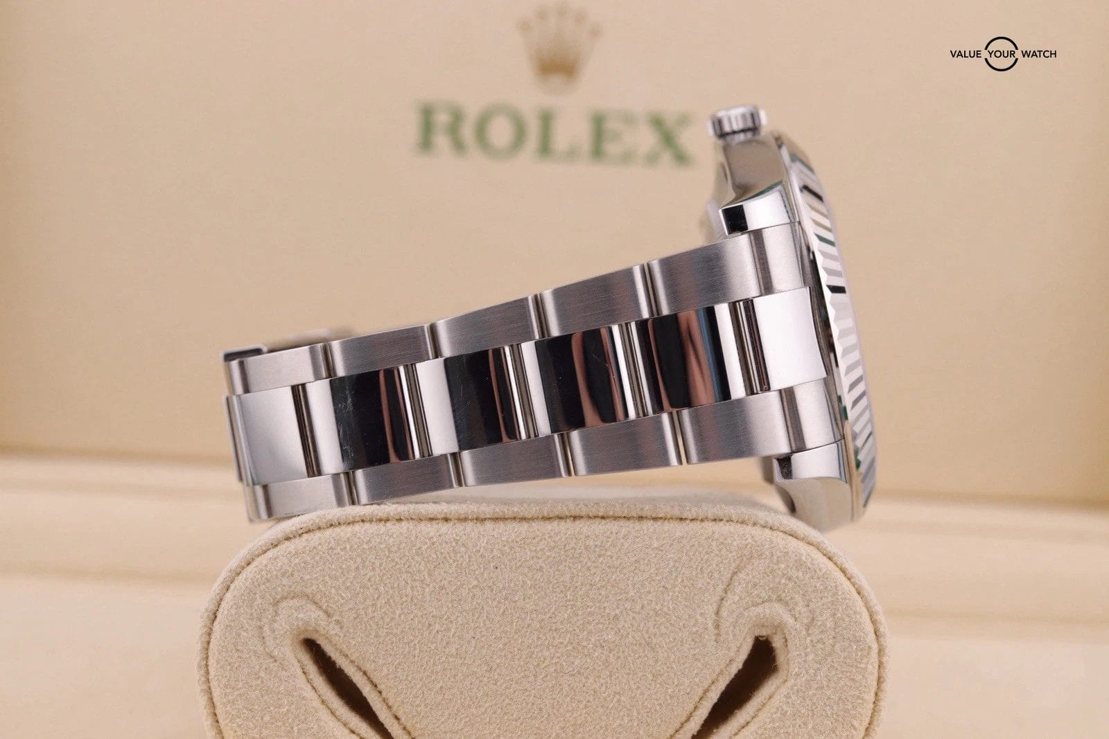 2015 Rolex Datejust II 41MM 116334 Fluted Bezel White Dial Stainless Steel - Image 16