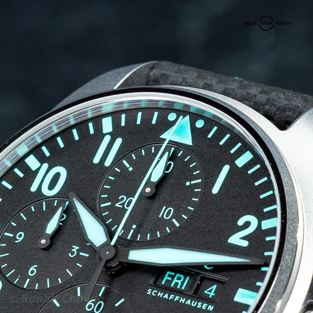 IWC Pilot’s Chronograph 41 Mercedes-AMG PETRONAS IW388108 – Titanium – Full Set – Black & Green Straps - Image 4
