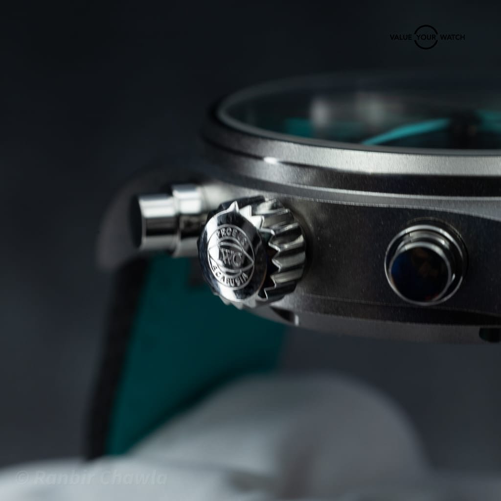 IWC Pilot’s Chronograph 41 Mercedes-AMG PETRONAS IW388108 – Titanium – Full Set – Black & Green Straps - Image 8