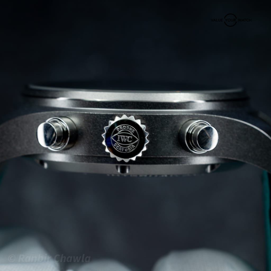 IWC Pilot’s Chronograph 41 Mercedes-AMG PETRONAS IW388108 – Titanium – Full Set – Black & Green Straps - Image 9