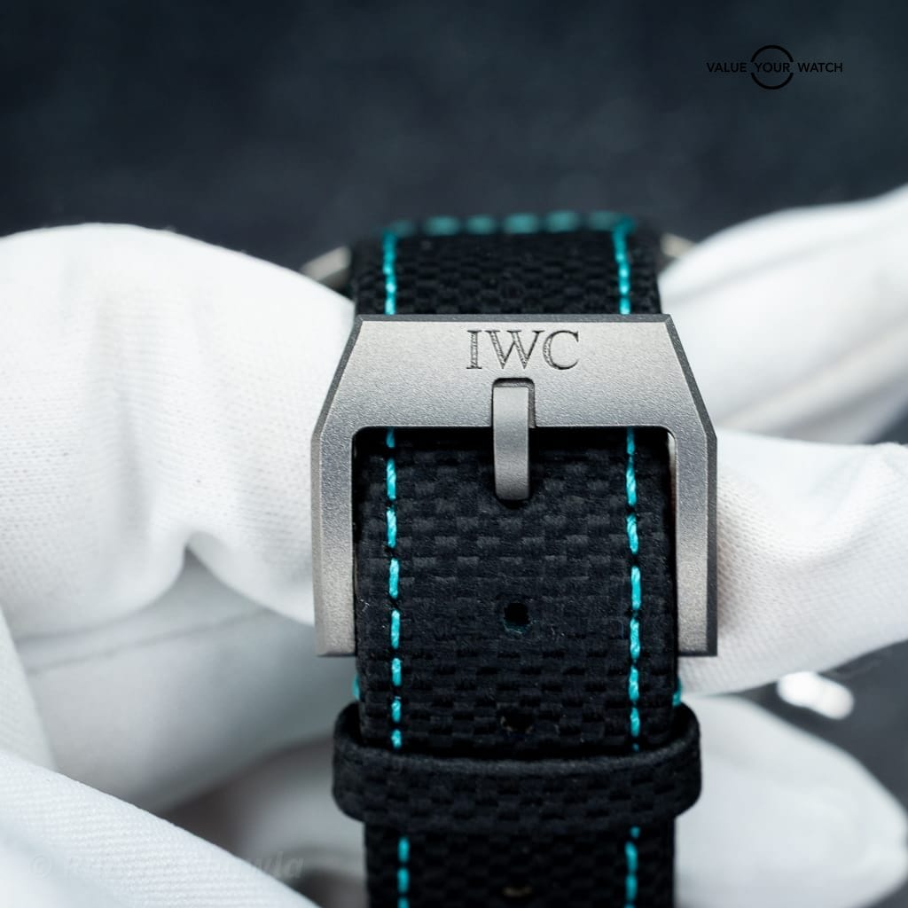 IWC Pilot’s Chronograph 41 Mercedes-AMG PETRONAS IW388108 – Titanium – Full Set – Black & Green Straps - Image 11