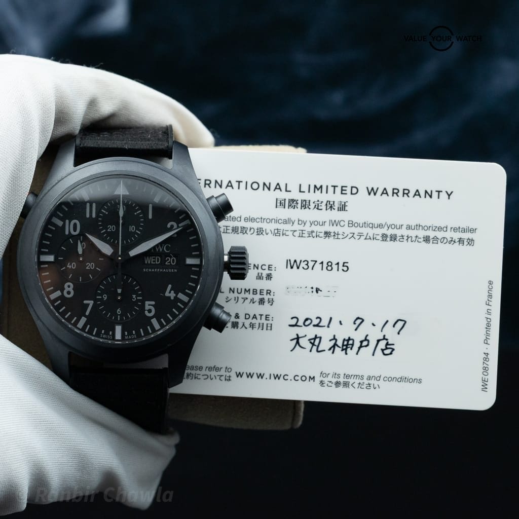 IWC Pilot’s Watch Double Chronograph Top Gun Ceratanium – Ref. IW371815 - Image 12
