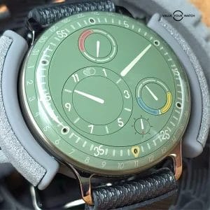 Ressence Type 3 Eucalyptus Green, Titanium Oil filled ref . Type 3.5EE Full set!
