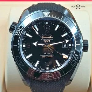 OMEGA Seamaster Planet Ocean GMT 600M Deep Black Ceramic 45mm 2017 Full set!