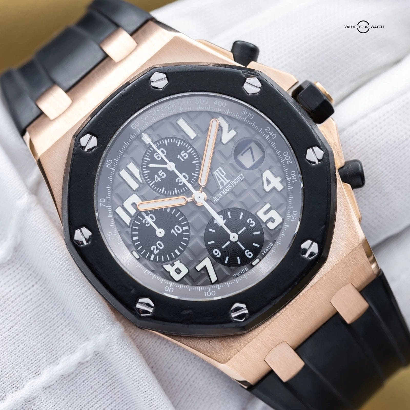 Audemars Piguet Royal Oak Offshore Chronograph 42mm Rubberclad 25940OK Full Set - Image 4