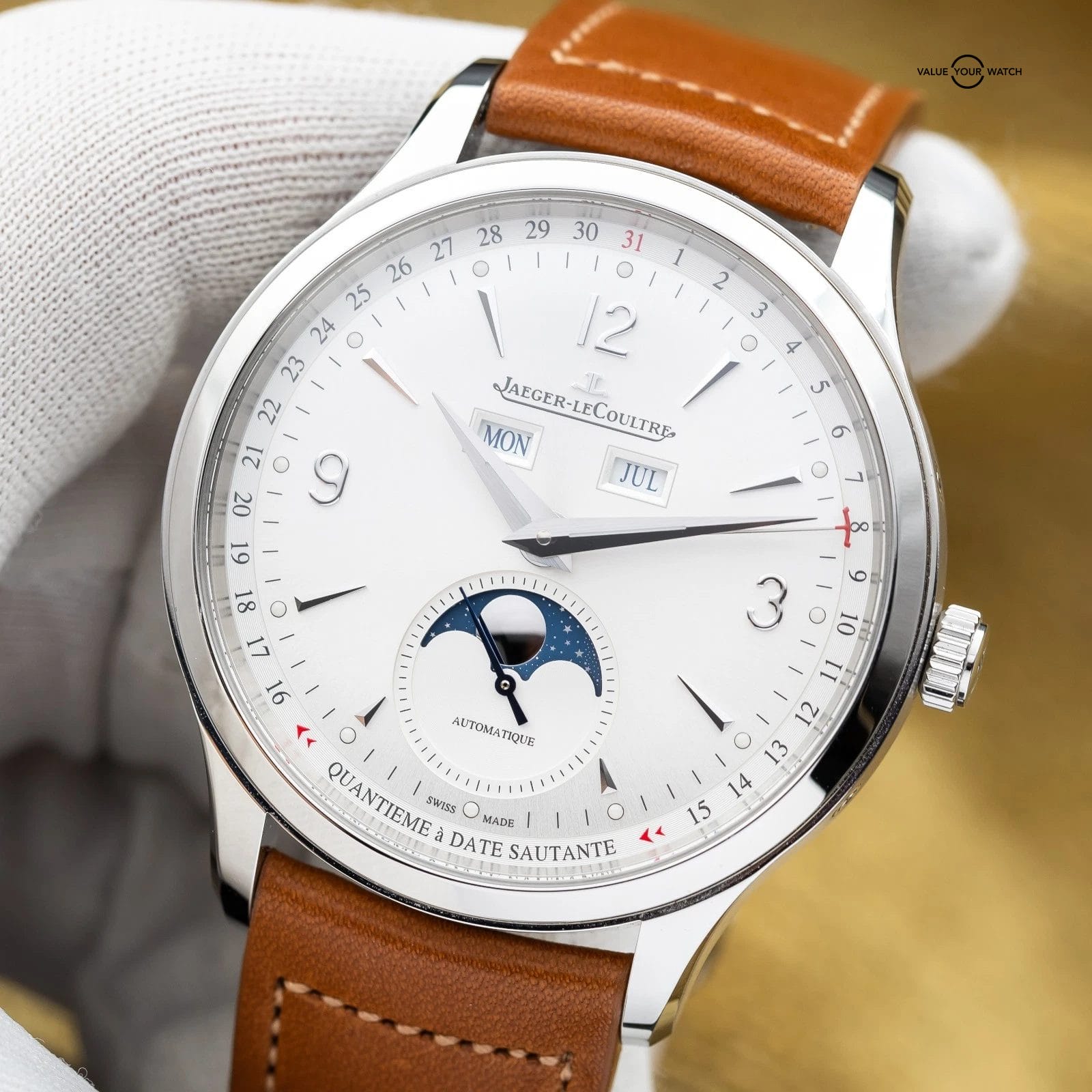 Jaeger-LeCoultre Master Control Calendar Silver Dial Q4148420 - Complete Set - Image 5