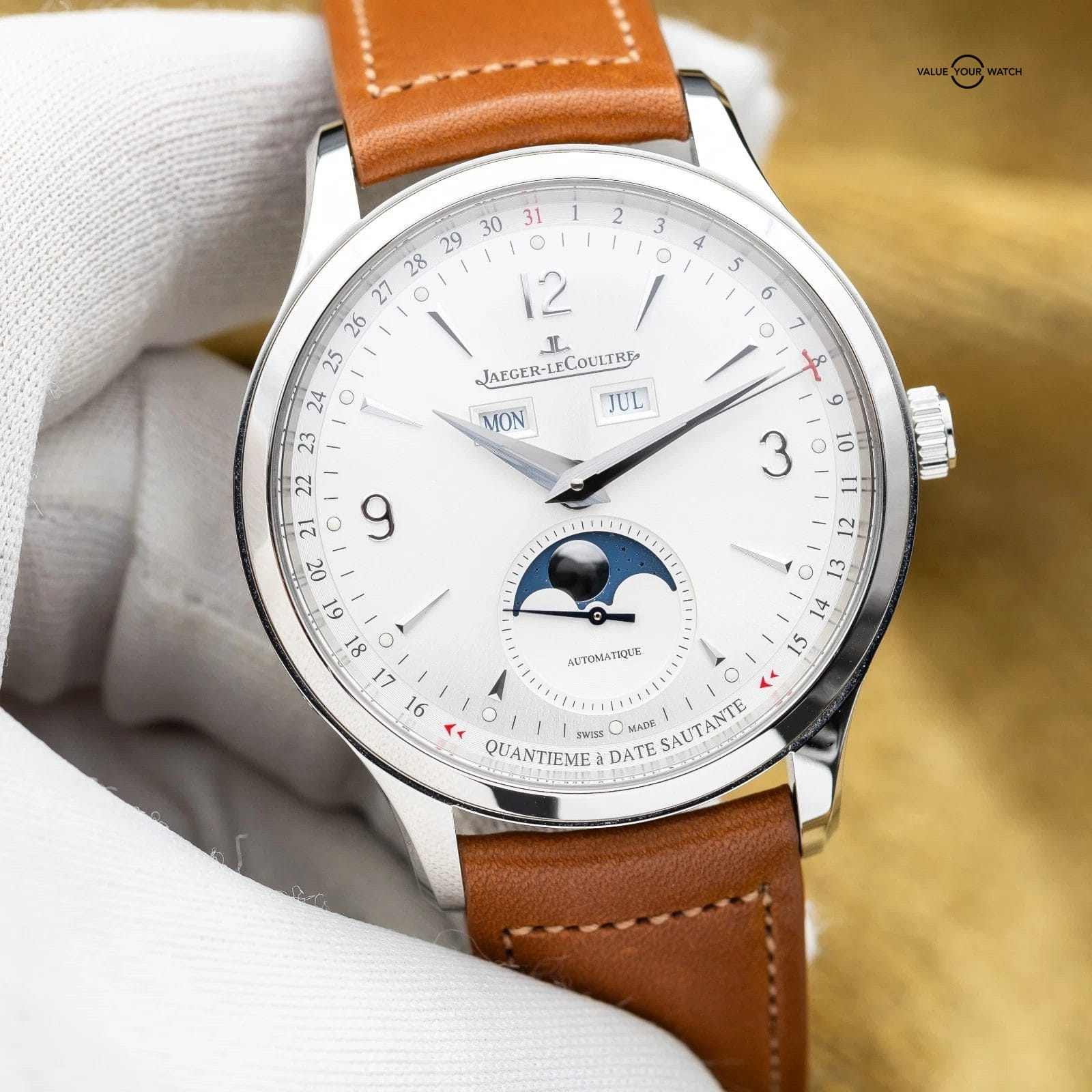 Jaeger-LeCoultre Master Control Calendar Silver Dial Q4148420 - Complete Set - Image 6