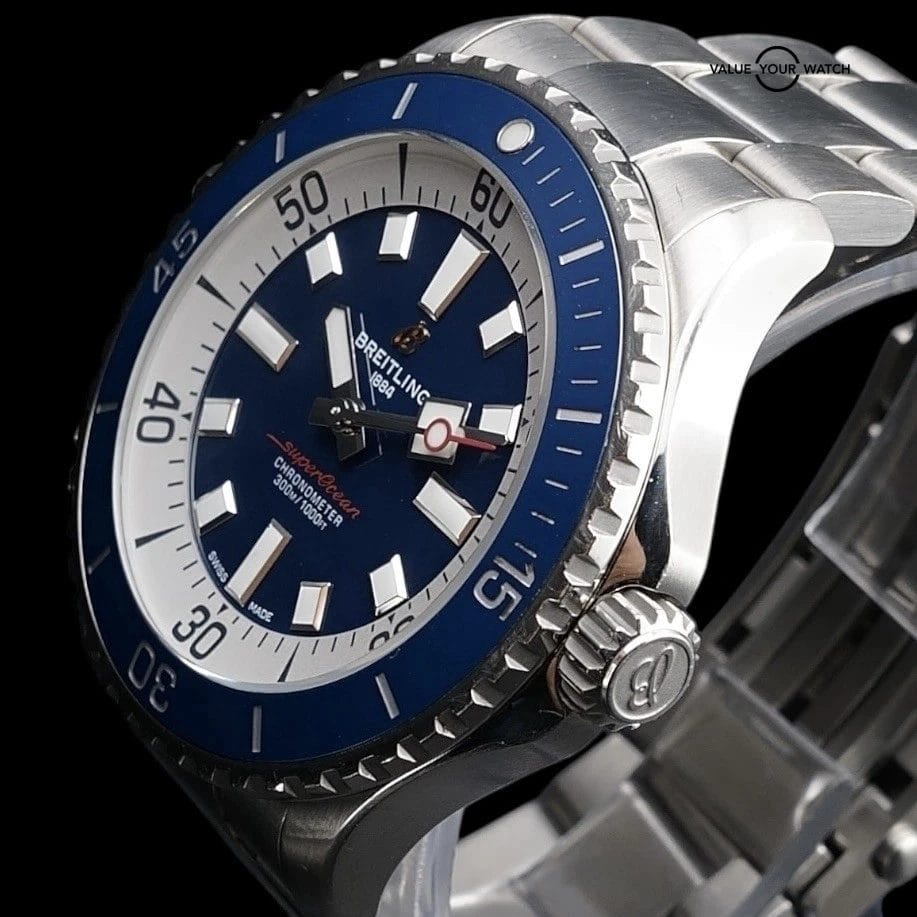 2023 Breitling SuperOcean A17378 Blue Dial 46mm - Warranty - Full Collector Set - Image 10