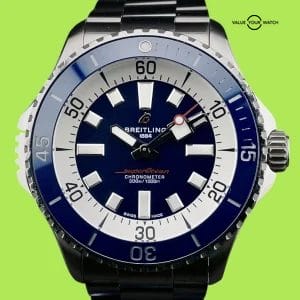 2023 Breitling SuperOcean A17378 Blue Dial 46mm – Warranty – Full Collector Set