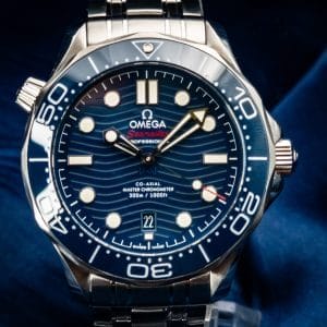 2023 OMEGA SEAMASTER DIVER PRO BLUE WAVE 210.30.42.20.03.001 AUTOMATIC CO AXIAL Warranty to 2028