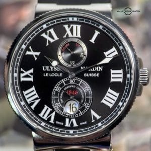 Ulysse Nardin Maxi Marine Chronometer 43mm 263-67 Black Dial FULL SET