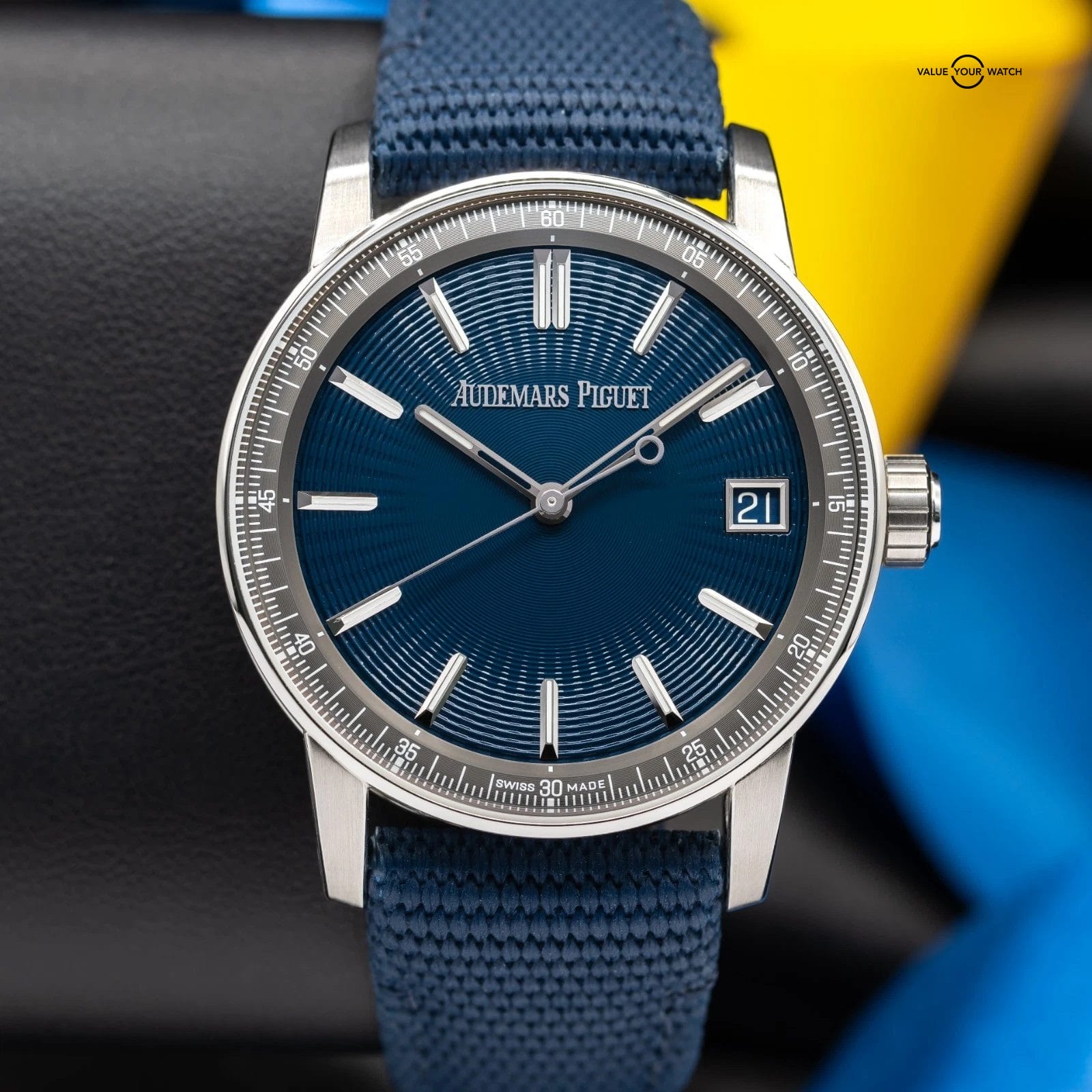 Audemars Piguet Code 11.59 Blue Men's Watch - 15210ST New & Unworn - Image 9