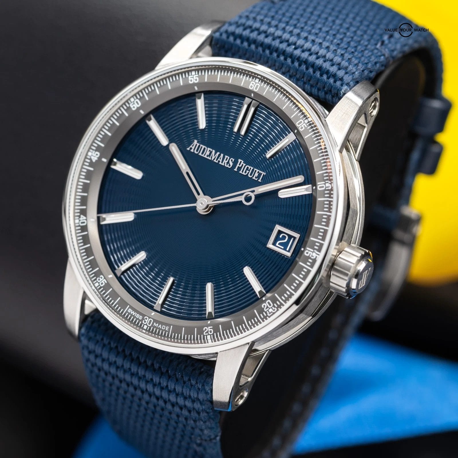 Audemars Piguet Code 11.59 Blue Men's Watch - 15210ST New & Unworn - Image 16