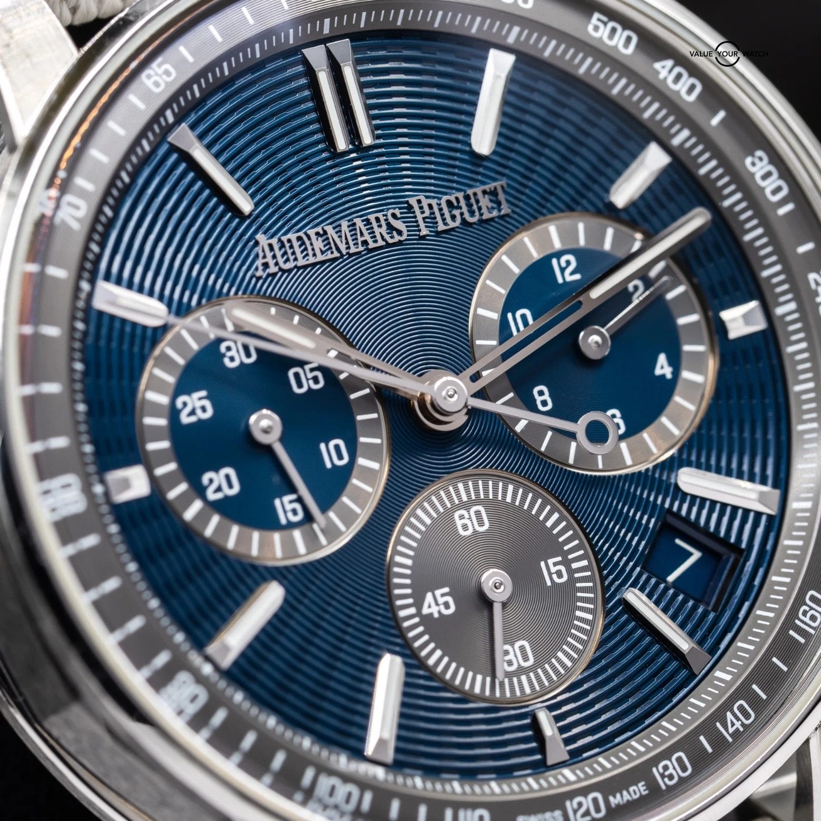 Audemars Piguet Code 11.59 Chronograph 41mm Blue Nuit Dial 26393ST Full Set - Image 2