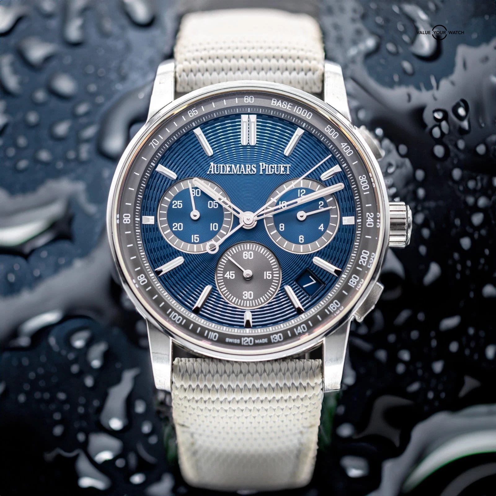 Audemars Piguet Code 11.59 Chronograph 41mm Blue Nuit Dial 26393ST Full Set