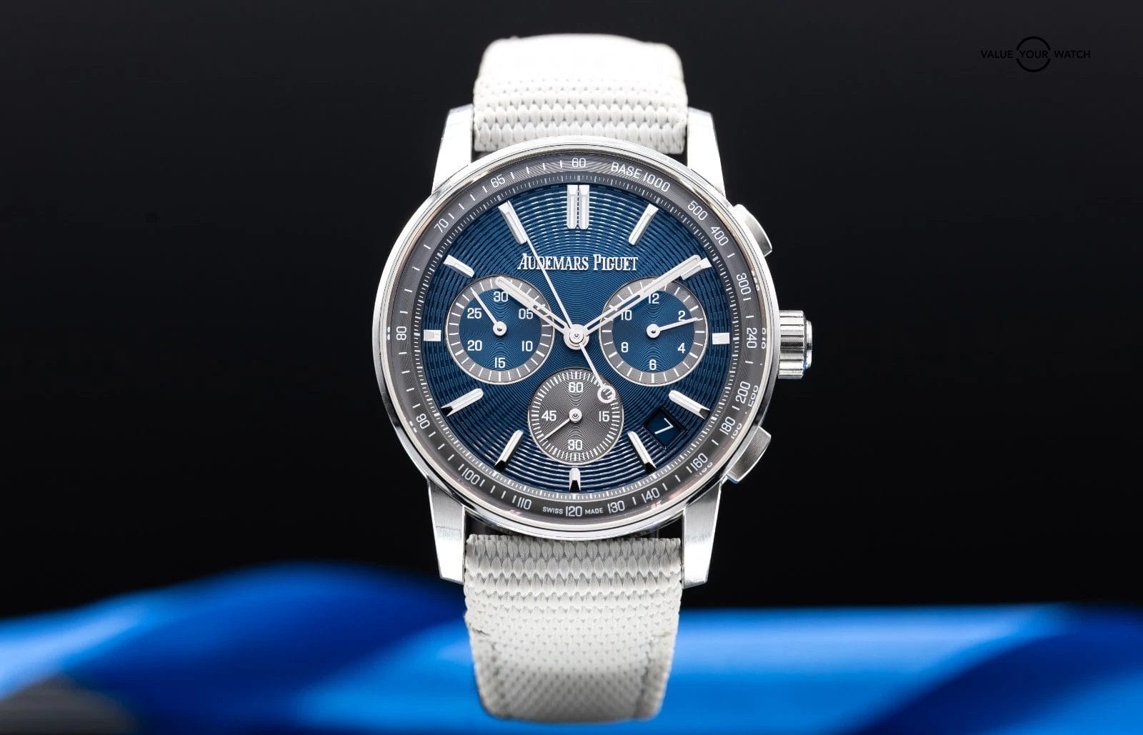 Audemars Piguet Code 11.59 Chronograph 41mm Blue Nuit Dial 26393ST Full Set - Image 7