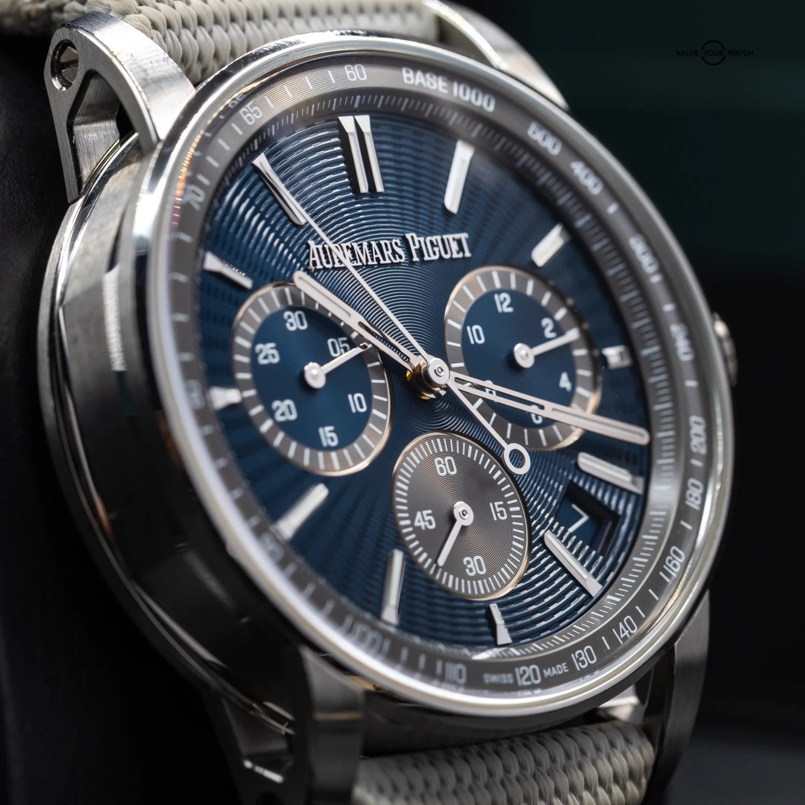 Audemars Piguet Code 11.59 Chronograph 41mm Blue Nuit Dial 26393ST Full Set - Image 13