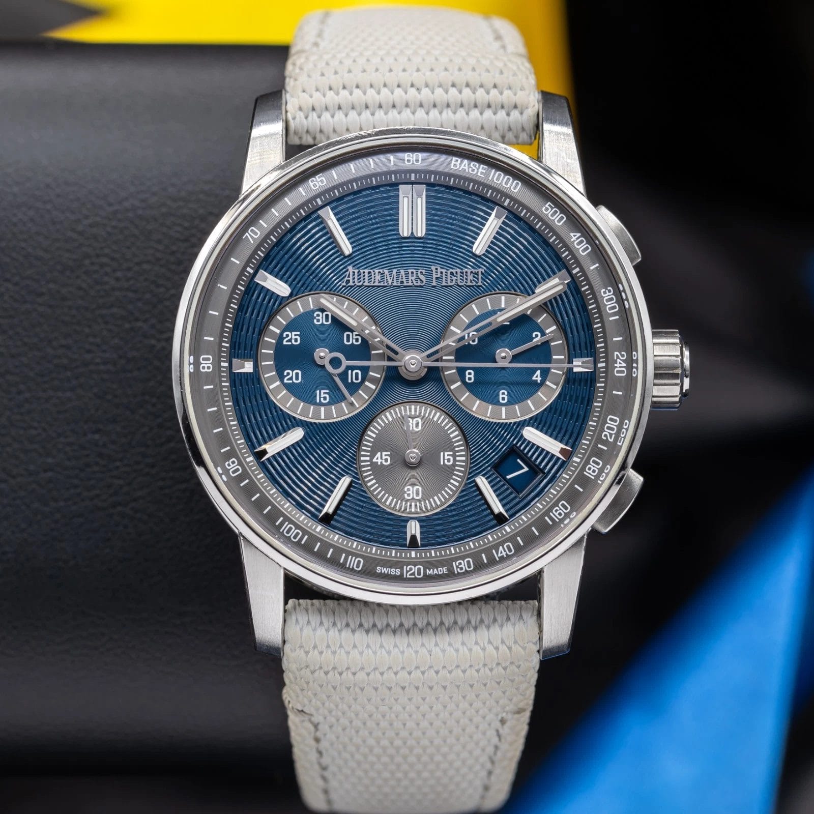 Audemars Piguet Code 11.59 Chronograph 41mm Blue Nuit Dial 26393ST Full Set - Image 14