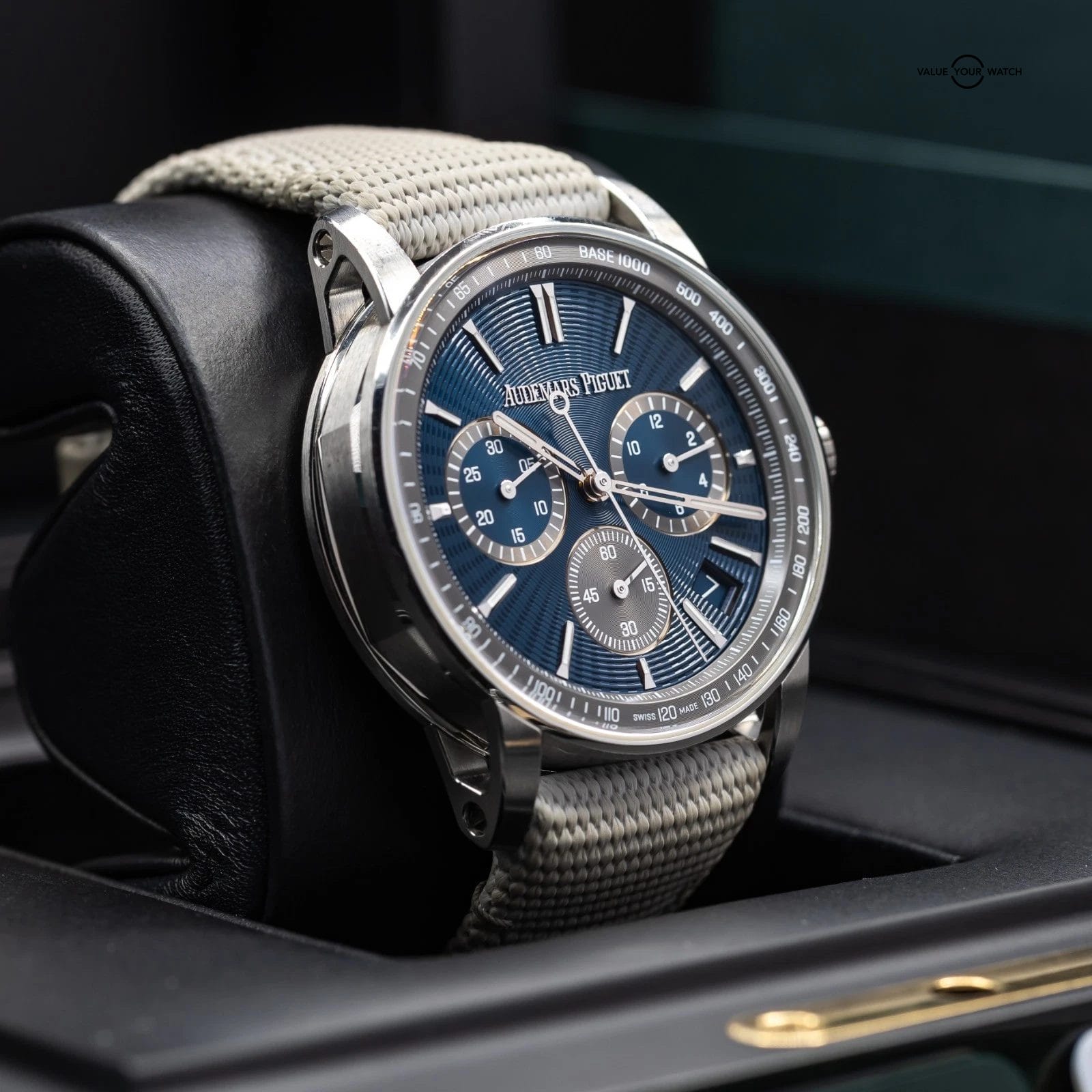 Audemars Piguet Code 11.59 Chronograph 41mm Blue Nuit Dial 26393ST Full Set - Image 15