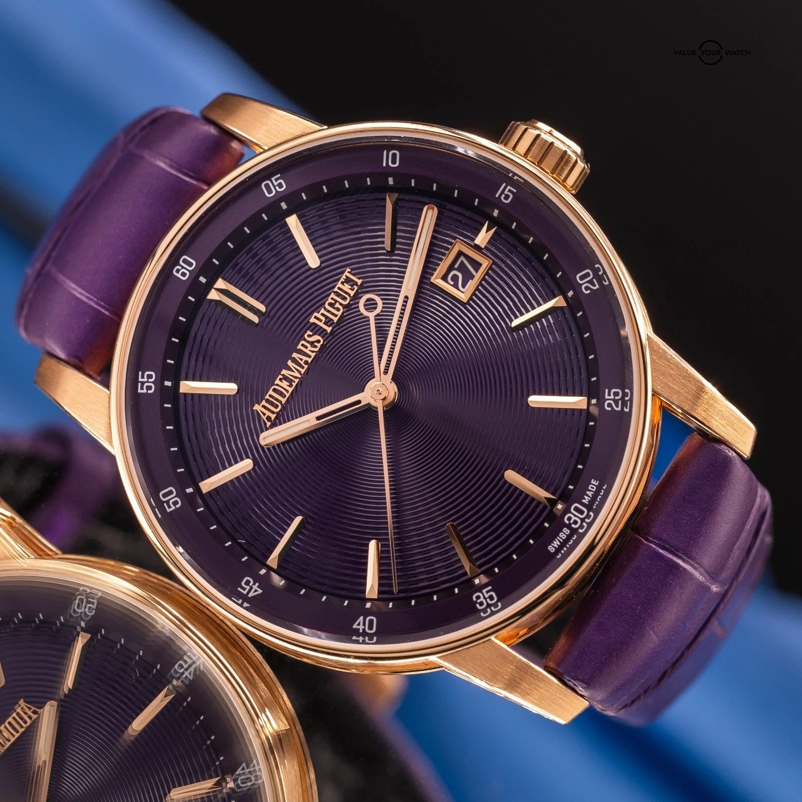 Audemars Piguet Code 11.59 Rose Gold, Purple Dial Watch 77410OR.OO.A623CR.01 - Image 2