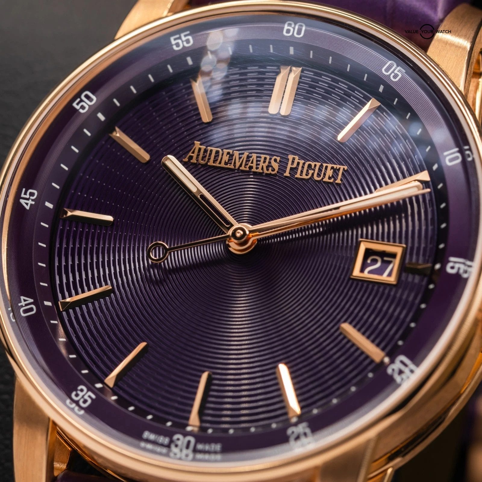 Audemars Piguet Code 11.59 Rose Gold, Purple Dial Watch 77410OR.OO.A623CR.01 - Image 5