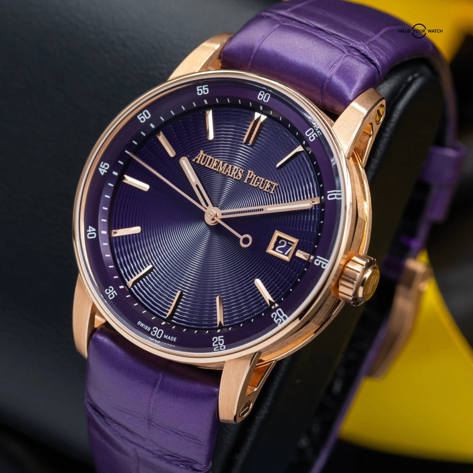 Audemars Piguet Code 11.59 Rose Gold, Purple Dial Watch 77410OR.OO.A623CR.01 - Image 10