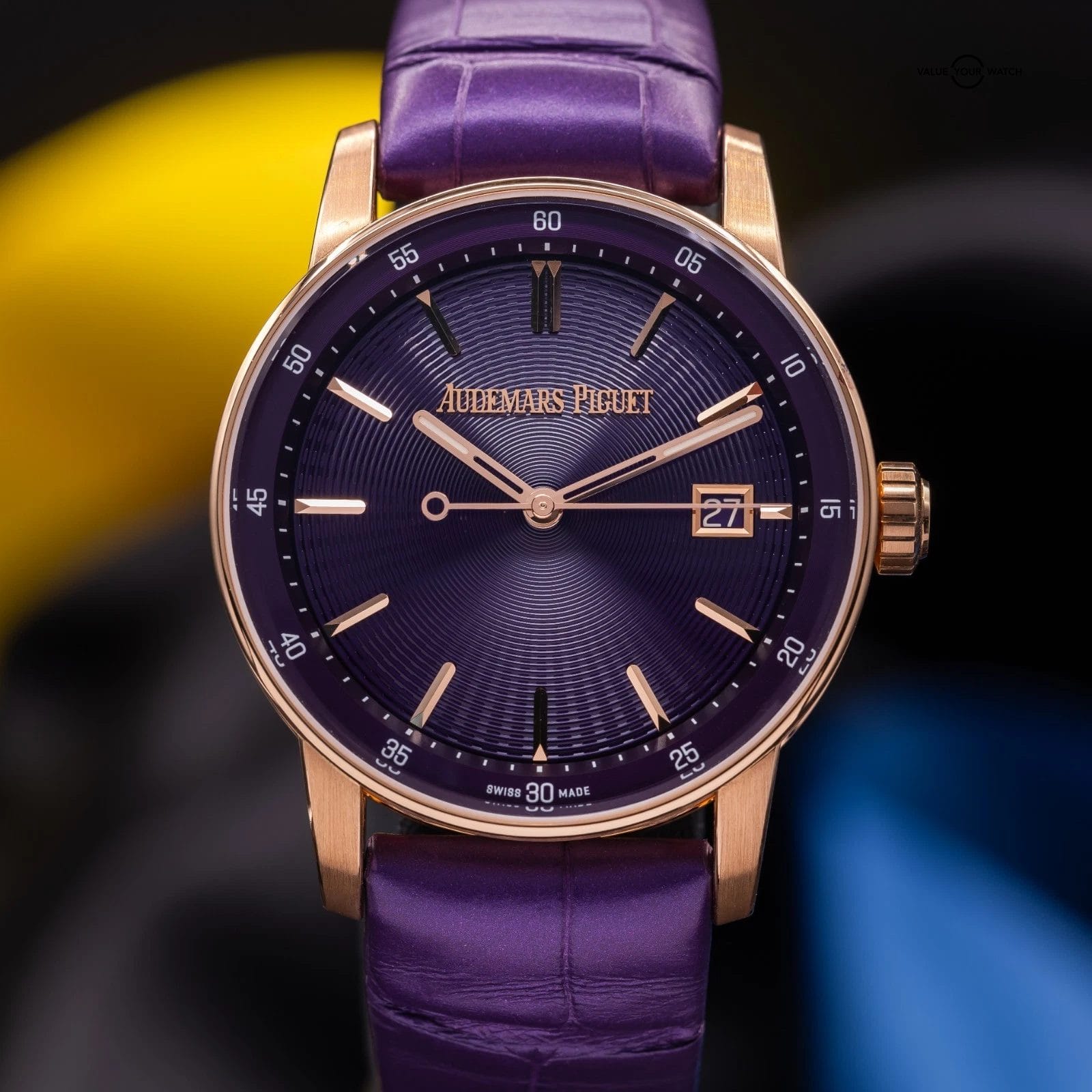 Audemars Piguet Code 11.59 Rose Gold, Purple Dial Watch 77410OR.OO.A623CR.01 - Image 9