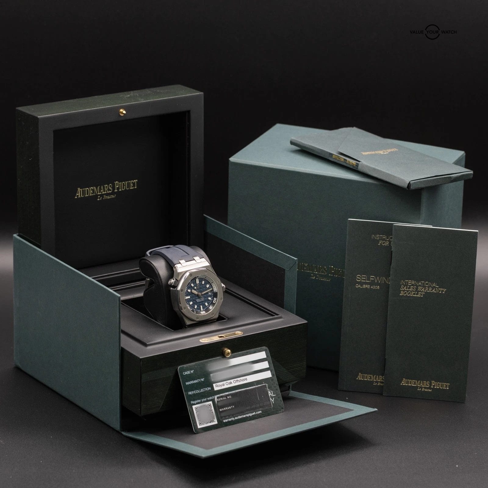 Audemars Piguet Royal Oak Offshore Diver Blue Men's Watch - 15720ST.OO.A027CA.01 - Image 2