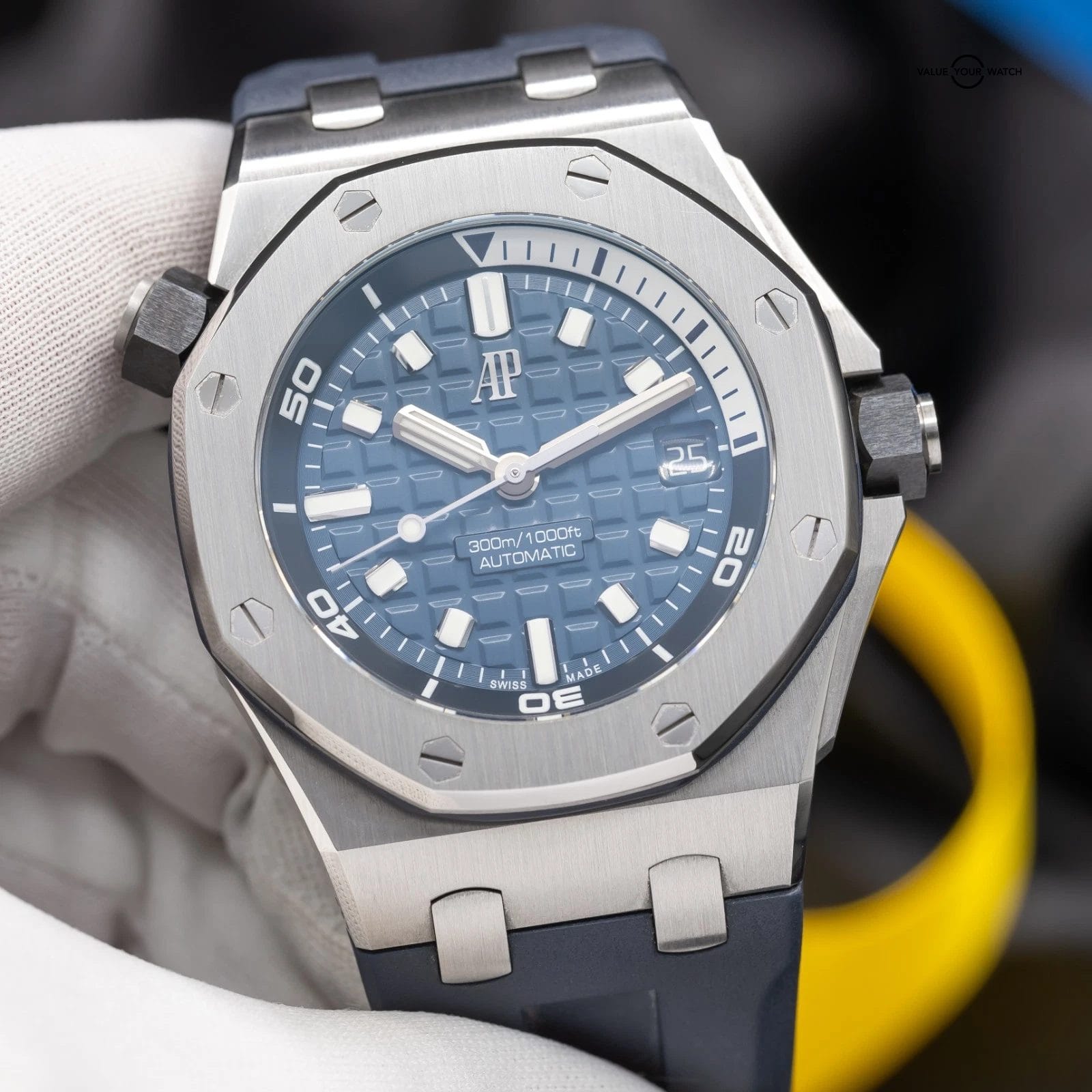 Audemars Piguet Royal Oak Offshore Diver Blue Men's Watch - 15720ST.OO.A027CA.01 - Image 5