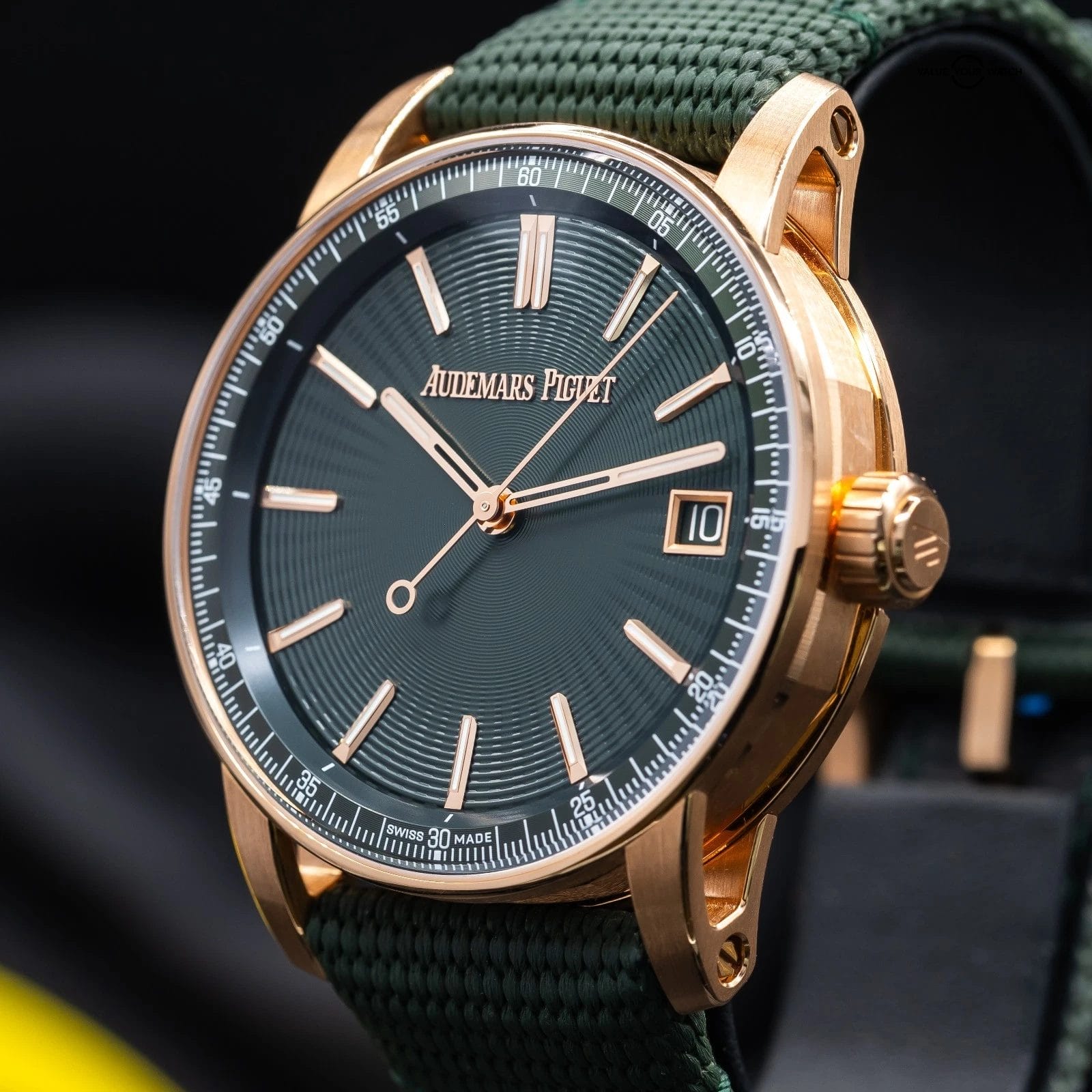 2025 Audemars Piguet Code 11.59 18K Rose Gold Green Men's Watch -15210OR-New - Image 13