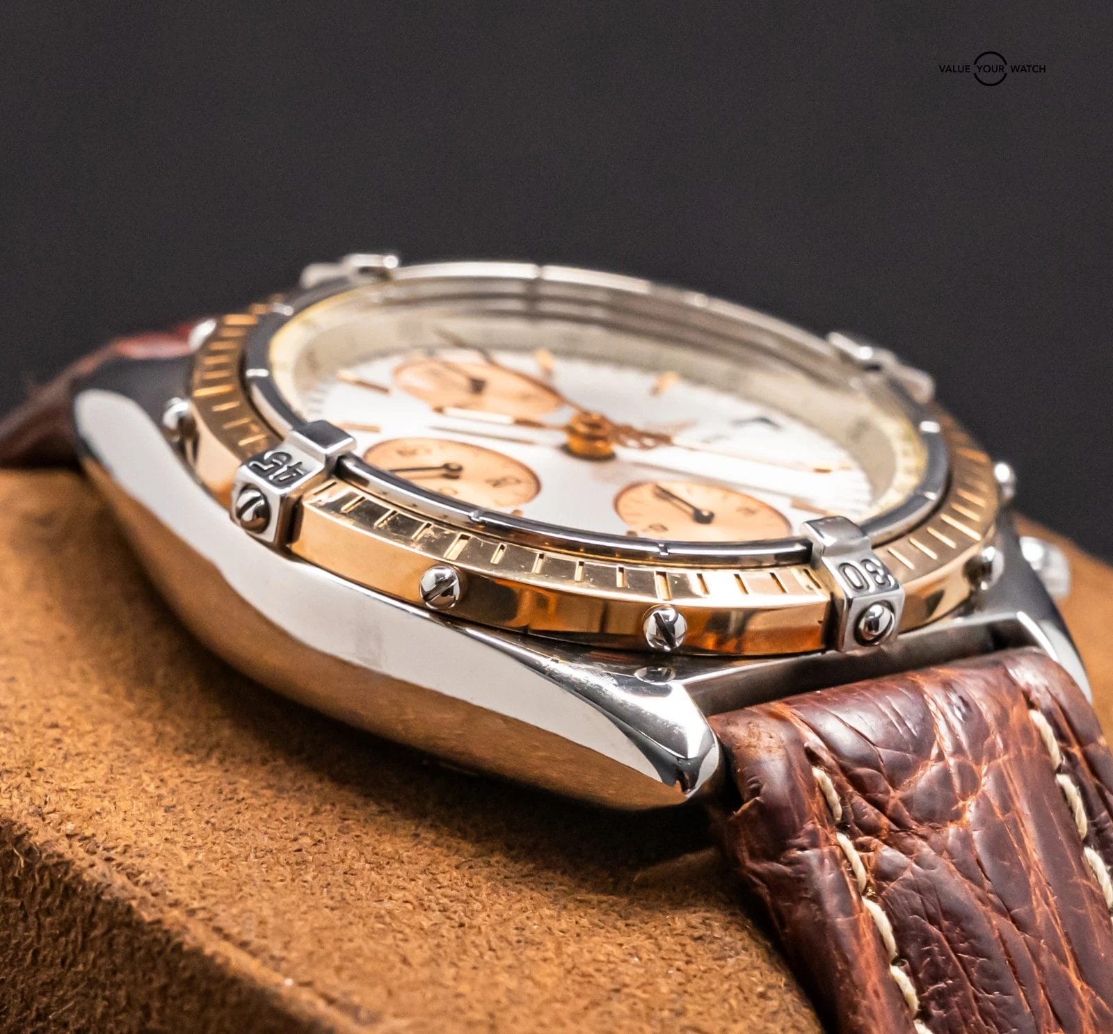 Breitling Chronomat 41 mm Yellow Gold & Steel SERVICED Vintage Automatic C13047 - Image 13