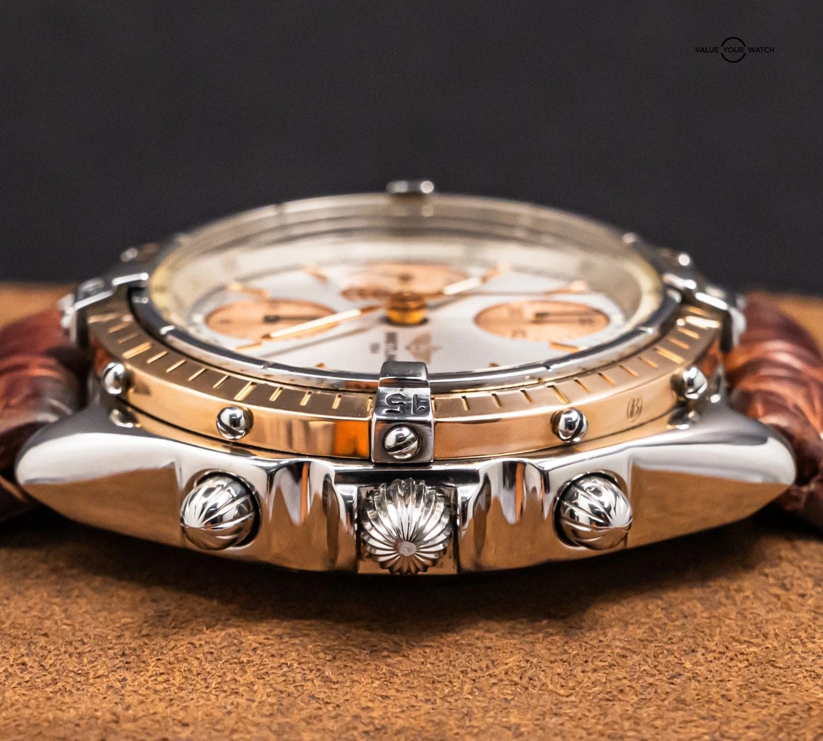 Breitling Chronomat 41 mm Yellow Gold & Steel SERVICED Vintage Automatic C13047 - Image 15