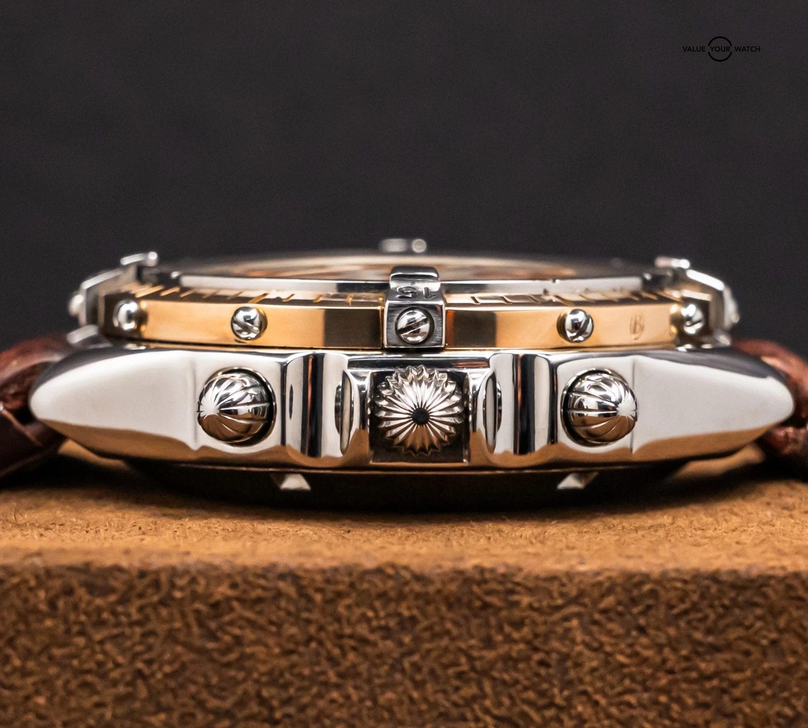 Breitling Chronomat 41 mm Yellow Gold & Steel SERVICED Vintage Automatic C13047 - Image 16