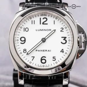 Panerai 10 Luminor Base 44mm White Dial Manual-Wind Alligator Strap PAM00010