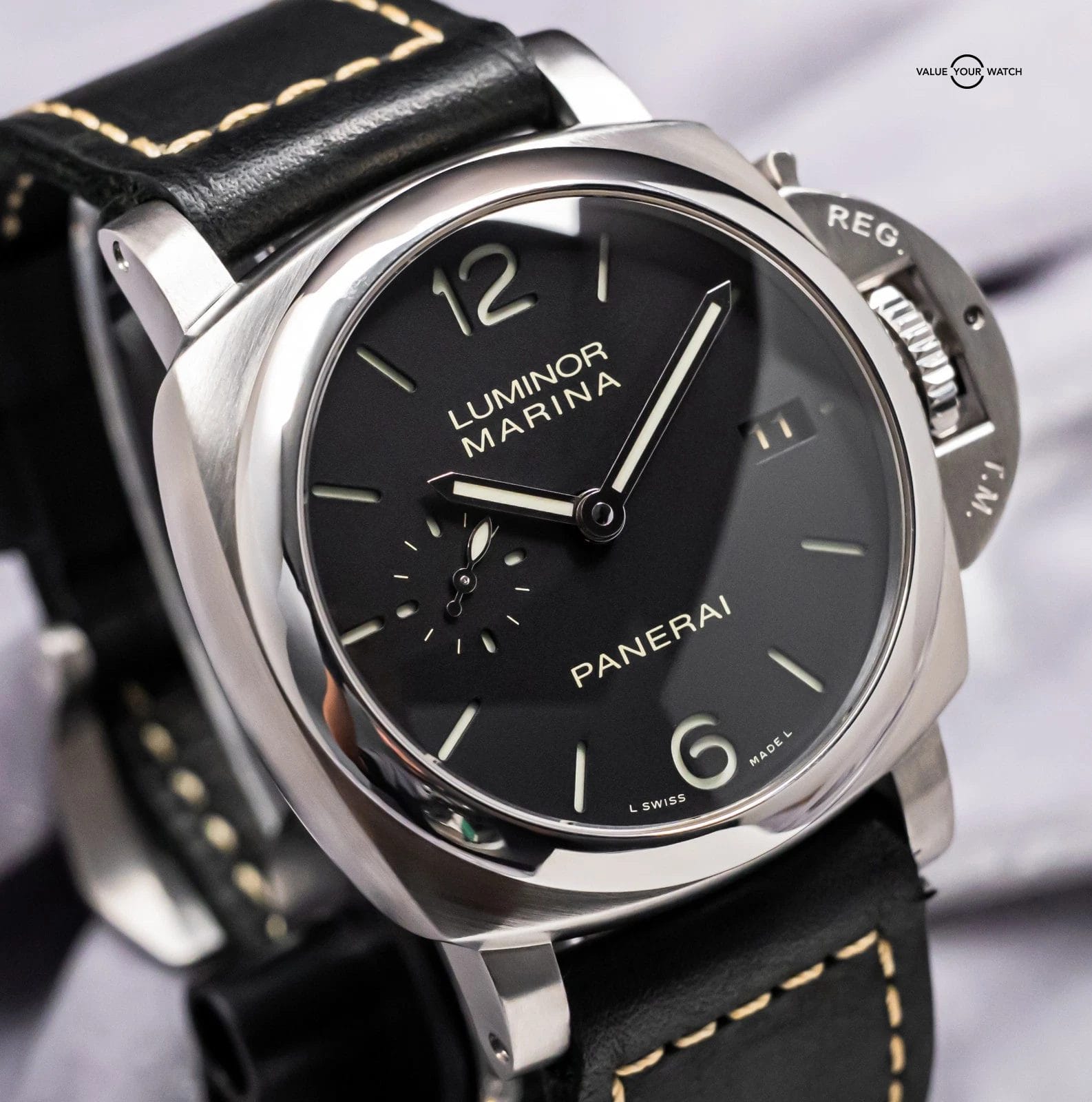 Panerai 392 Luminor Marina 42 mm 3 Days 1950 Black Dial PAM00392 PAM392 PAM - Image 2