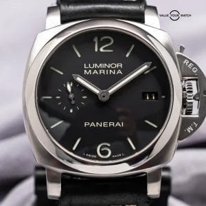 Panerai 392 Luminor Marina 42 mm 3 Days 1950 Black Dial PAM00392 PAM392 PAM