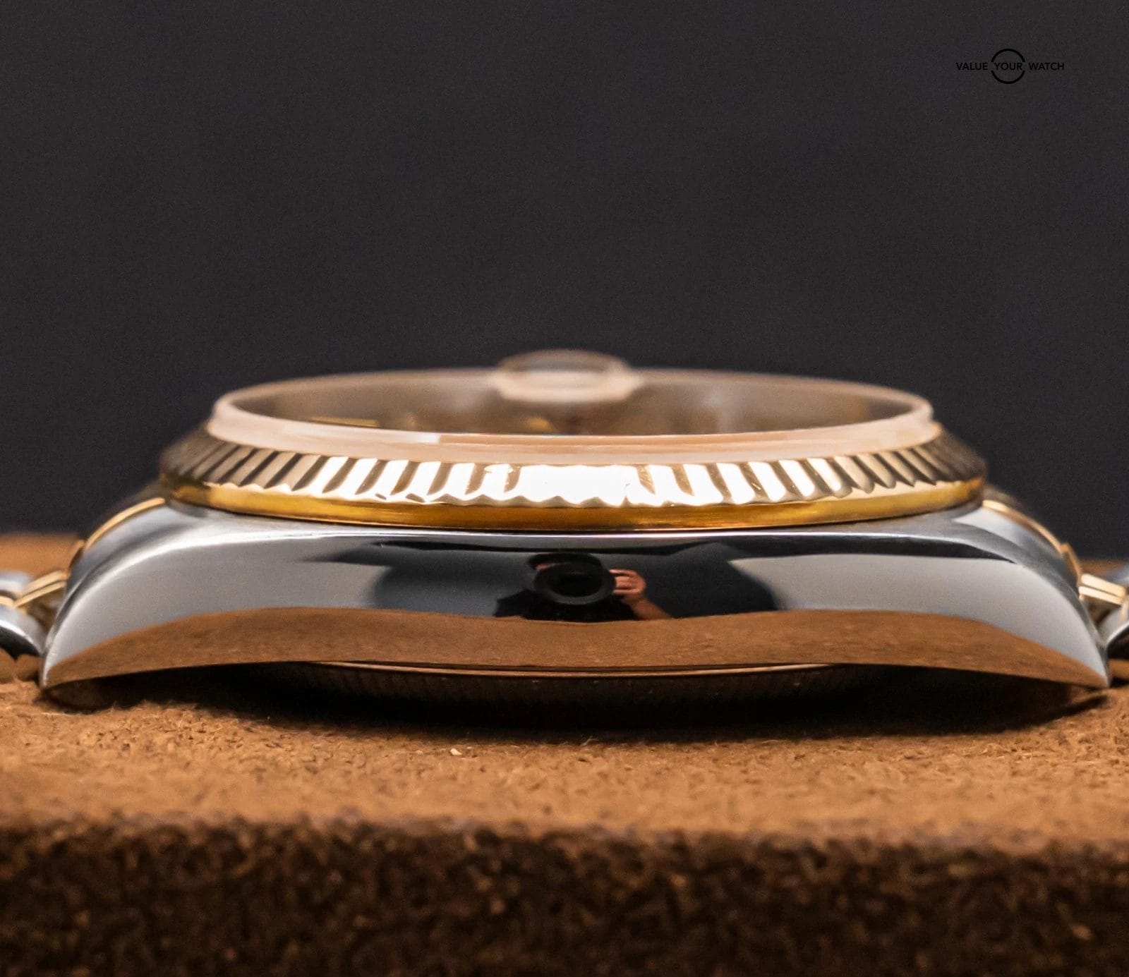 Rolex Datejust 31 mm Yellow Gold Complete Set Fluted Bezel Champagne Dial 68273 - Image 11