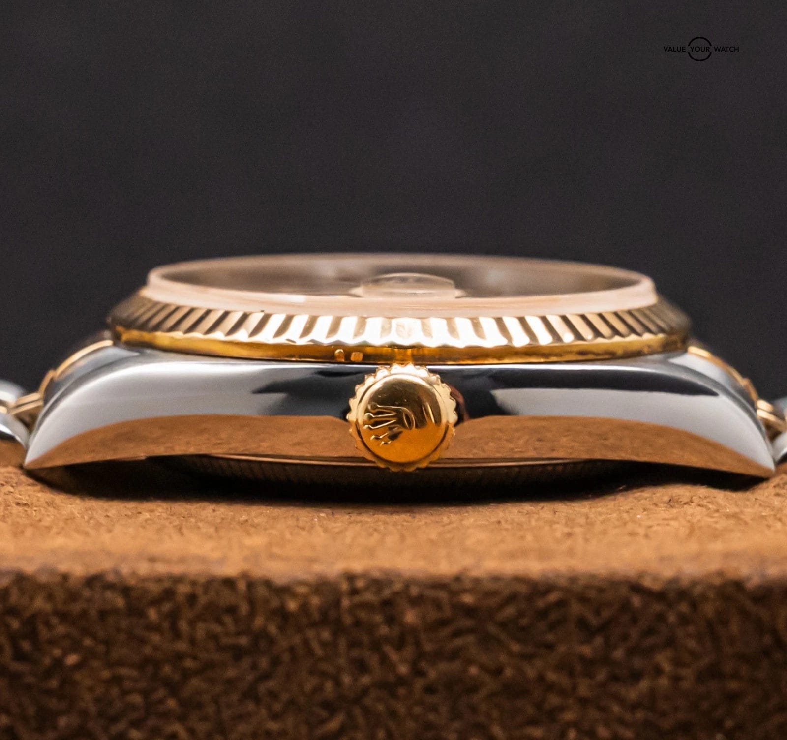 Rolex Datejust 31 mm Yellow Gold Complete Set Fluted Bezel Champagne Dial 68273 - Image 12