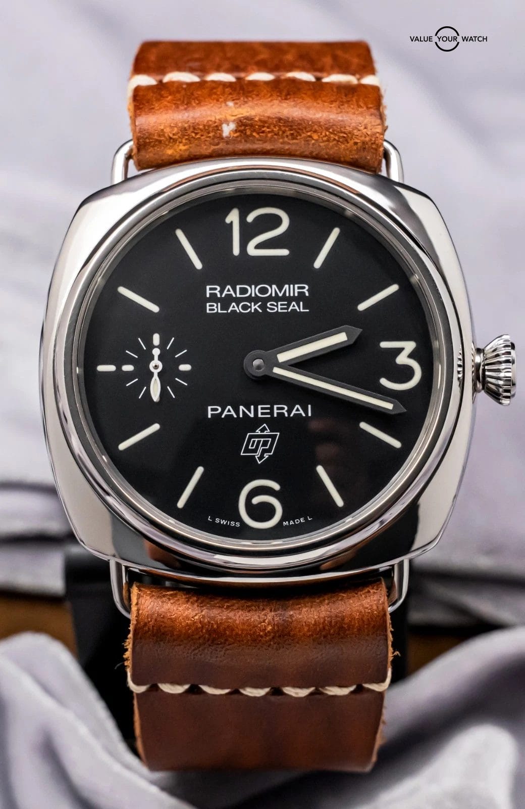 Panerai 380 Radiomir Black Seal 45 mm SERVICED Black Dial Manual-Wind Stainless