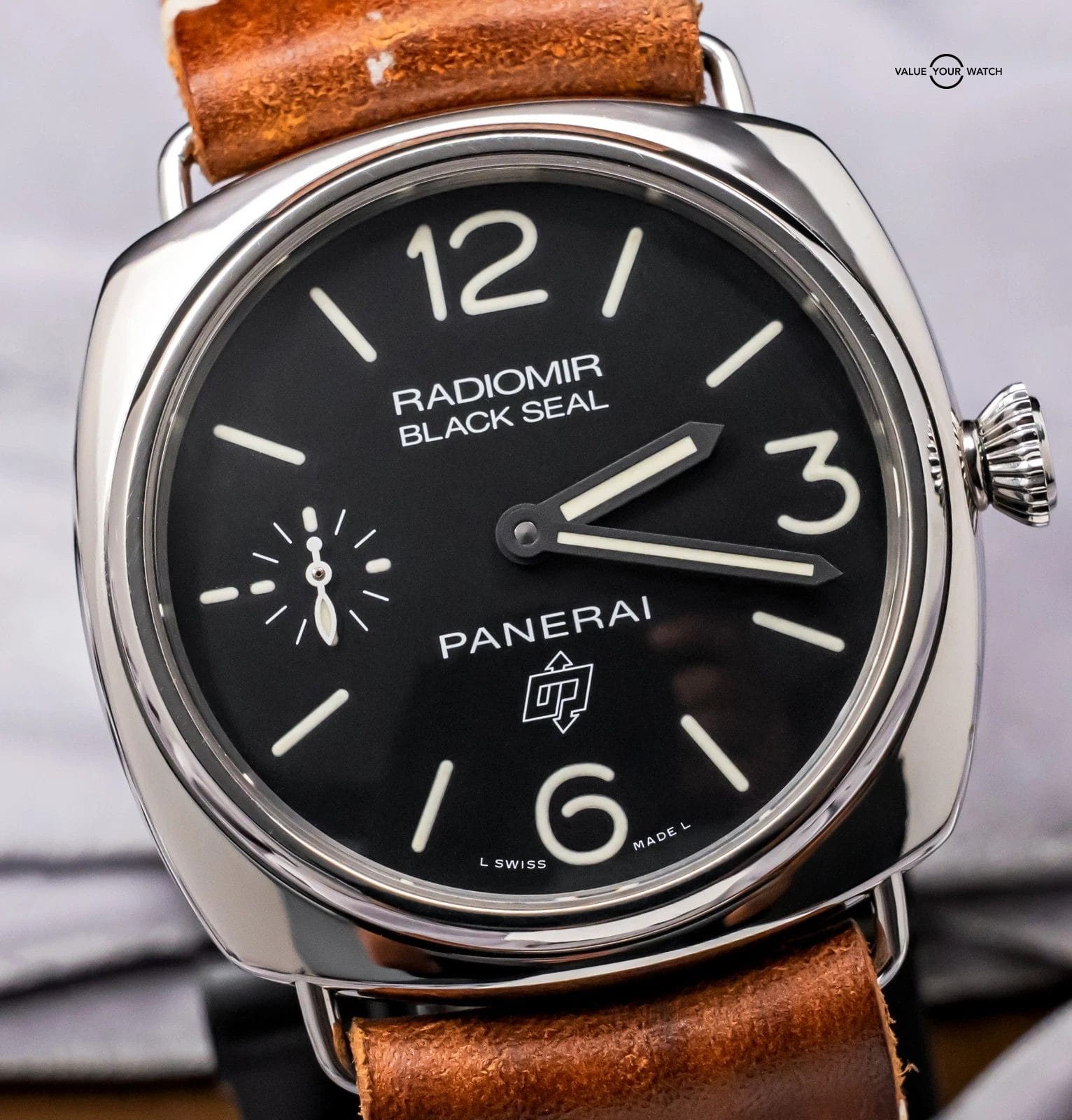 Panerai 380 Radiomir Black Seal 45 mm SERVICED Black Dial Manual-Wind Stainless - Image 3