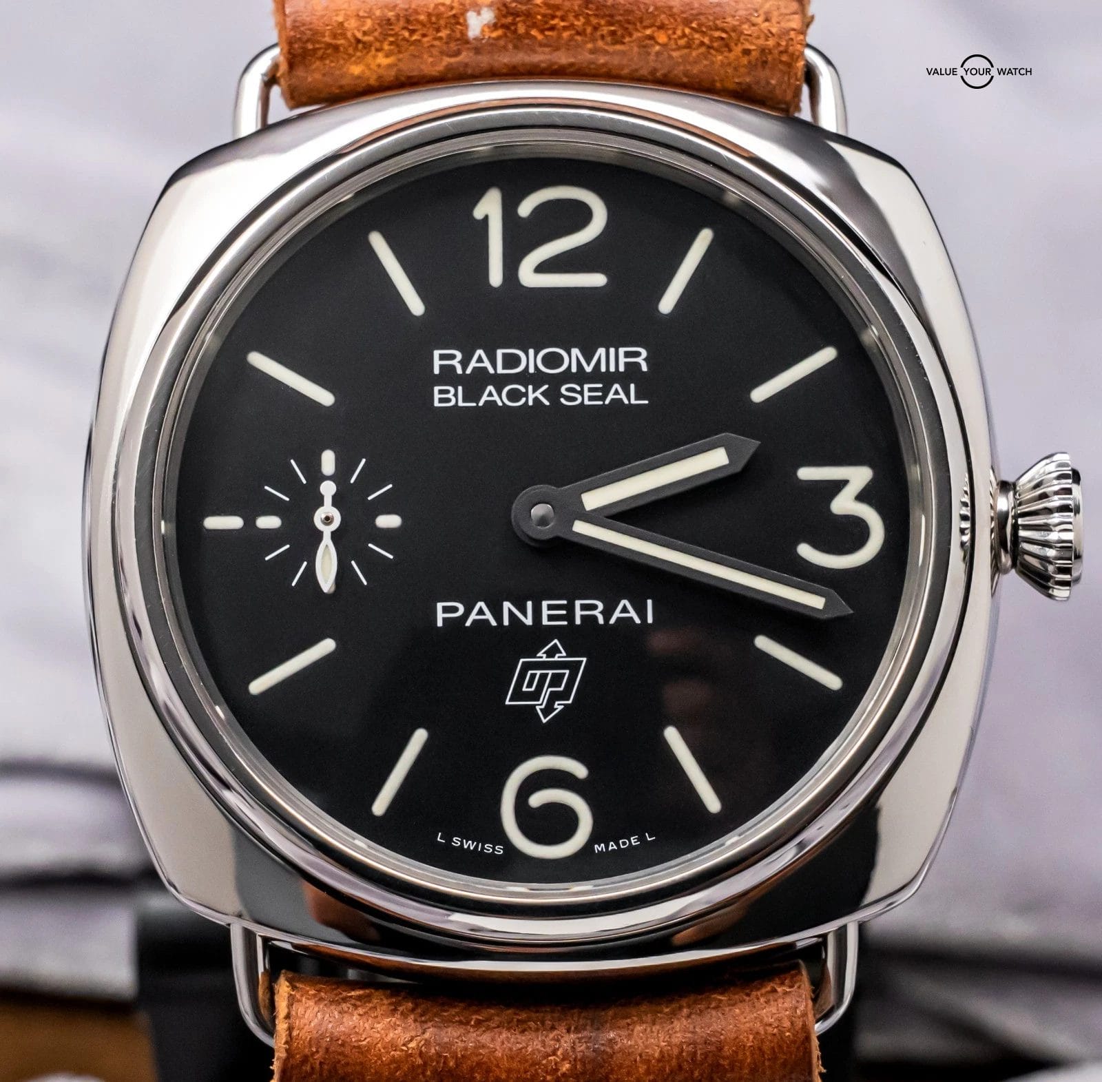 Panerai 380 Radiomir Black Seal 45 mm SERVICED Black Dial Manual-Wind Stainless - Image 4