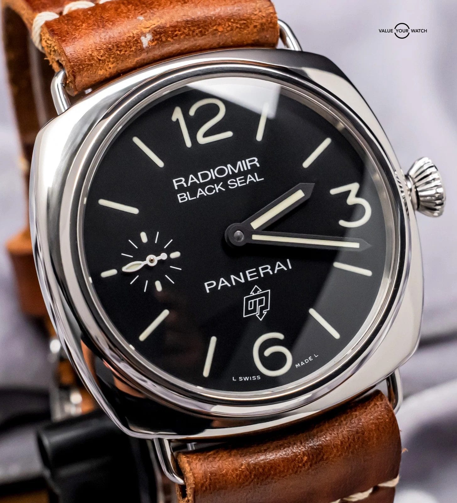 Panerai 380 Radiomir Black Seal 45 mm SERVICED Black Dial Manual-Wind Stainless - Image 5