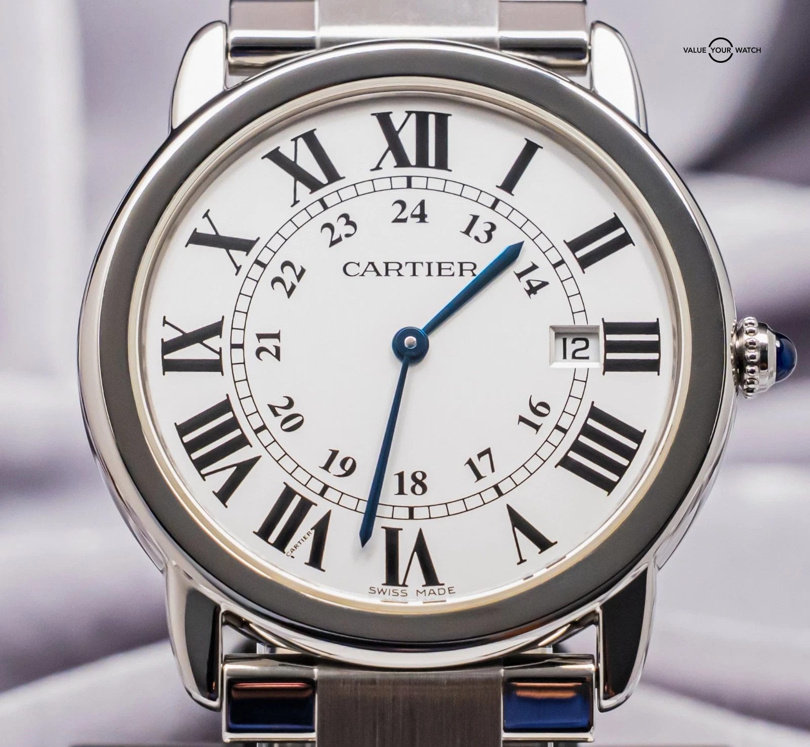Cartier Ronde Solo De Cartier 36mm Silver Dial Bracelet Stainless 2934 W6701005