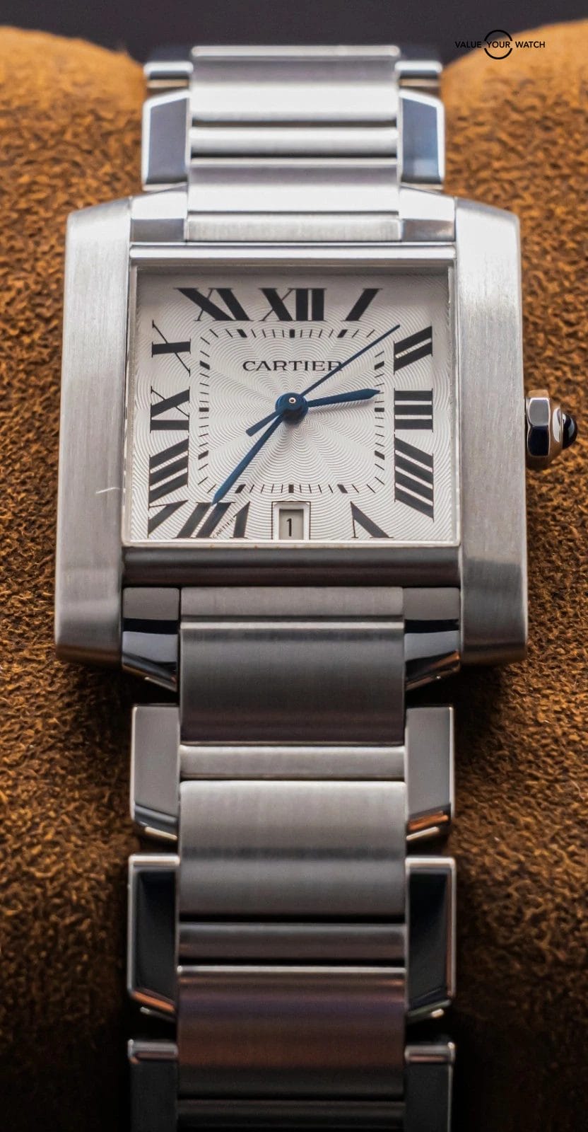 Cartier Tank Francaise Large Model Bracelet Automatic Stainless W51002Q3 - Image 7
