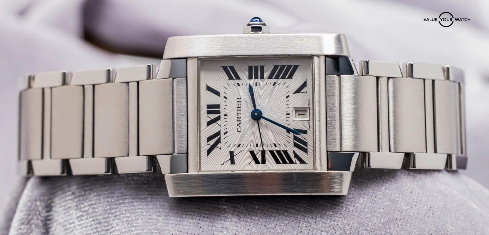 Cartier Tank Francaise Large Model Bracelet Automatic Stainless W51002Q3 - Image 12