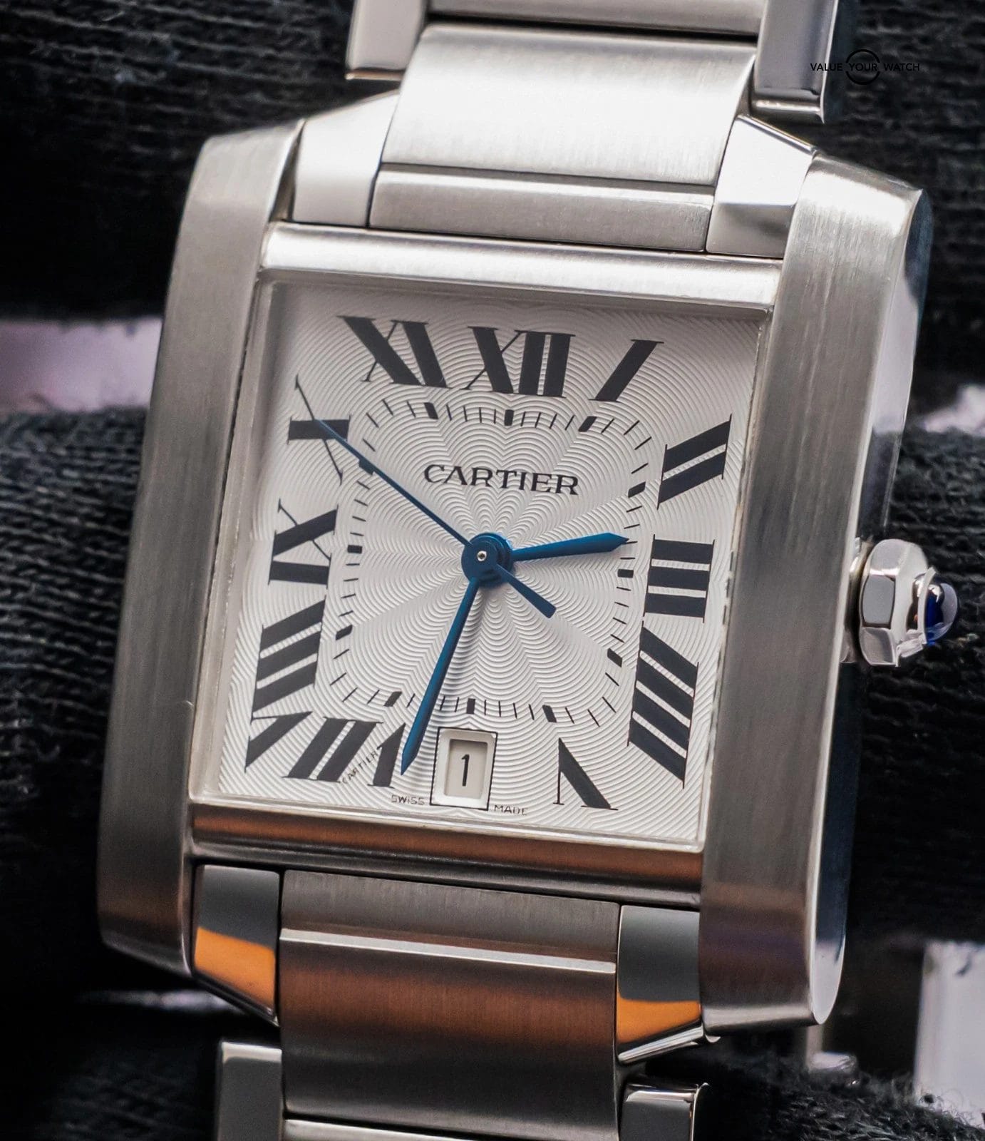 Cartier Tank Francaise Large Model Bracelet Automatic Stainless W51002Q3 - Image 13