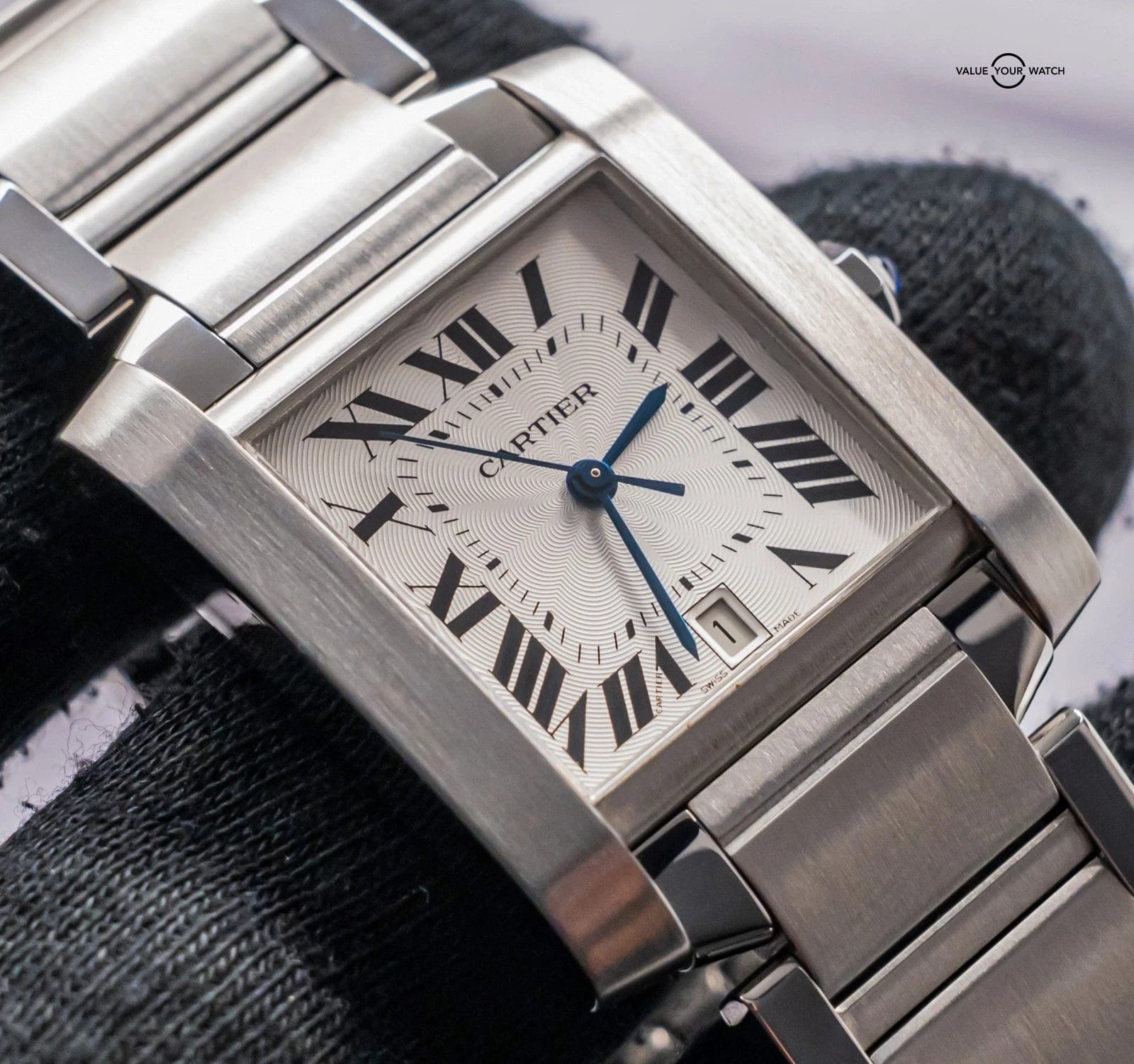 Cartier Tank Francaise Large Model Bracelet Automatic Stainless W51002Q3 - Image 14