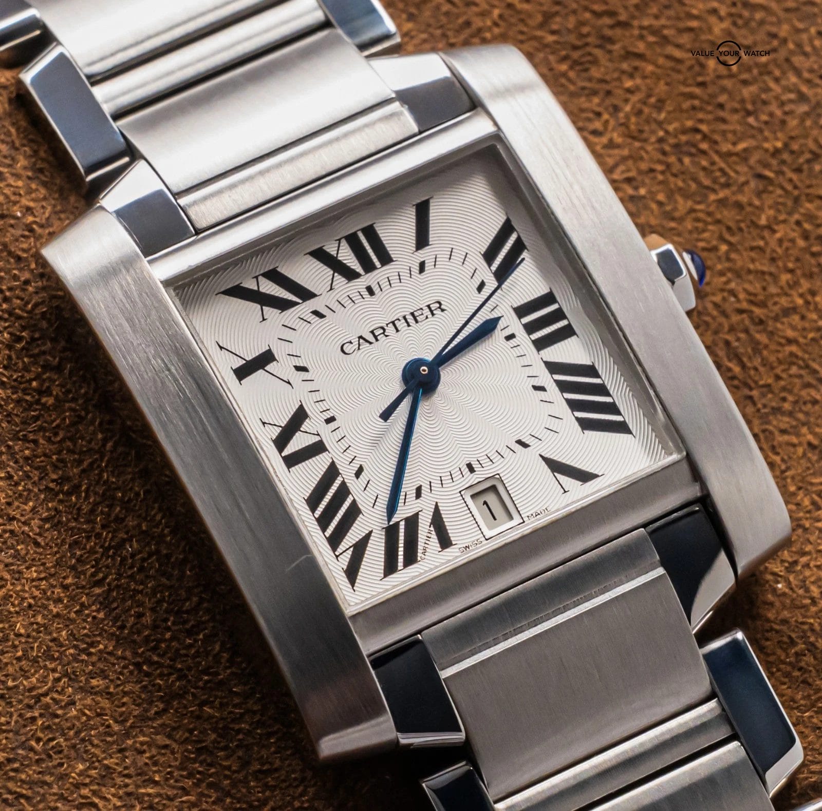 Cartier Tank Francaise Large Model Bracelet Automatic Stainless W51002Q3 - Image 15