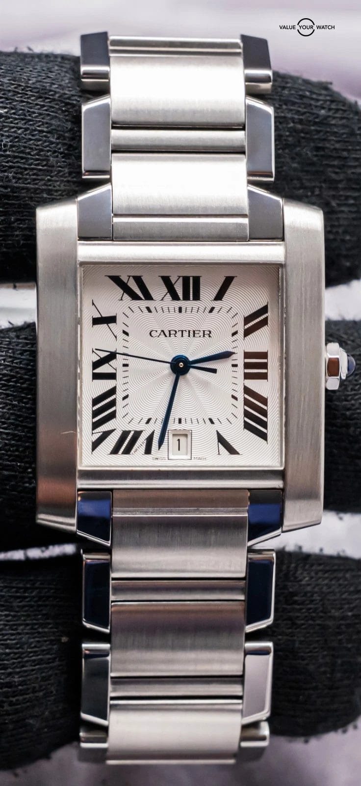 Cartier Tank Francaise Large Model Bracelet Automatic Stainless W51002Q3 - Image 18